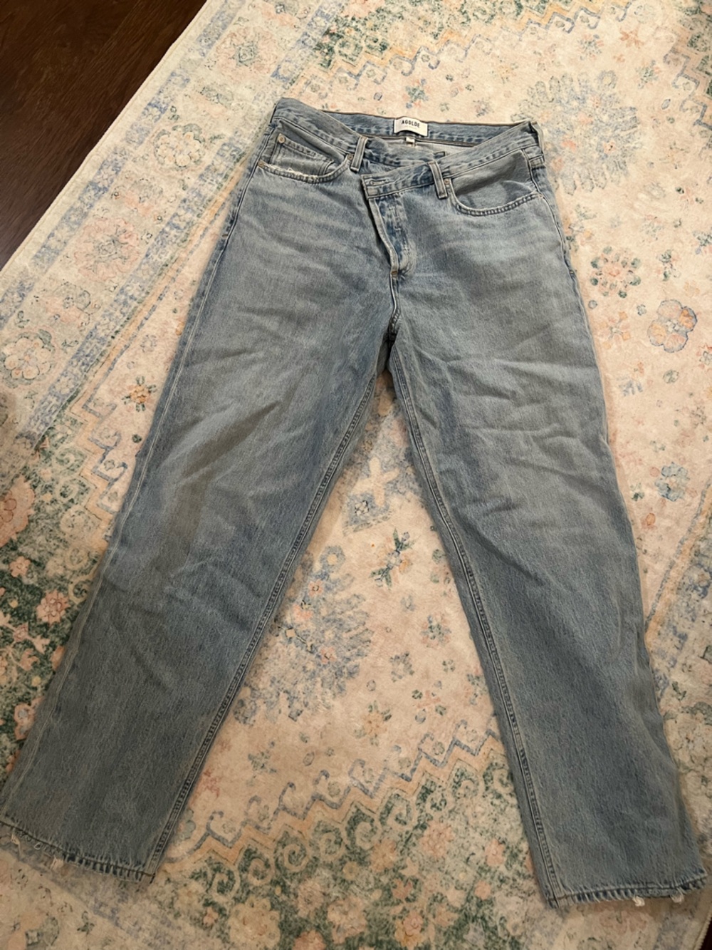 Agolde criss cross jeans